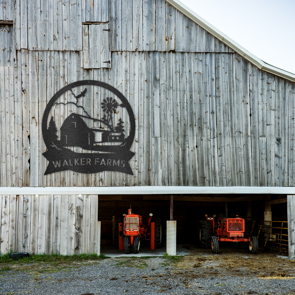 Personalized Farm Metal Sign