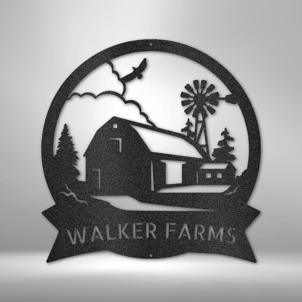 Personalized Farm Metal Sign