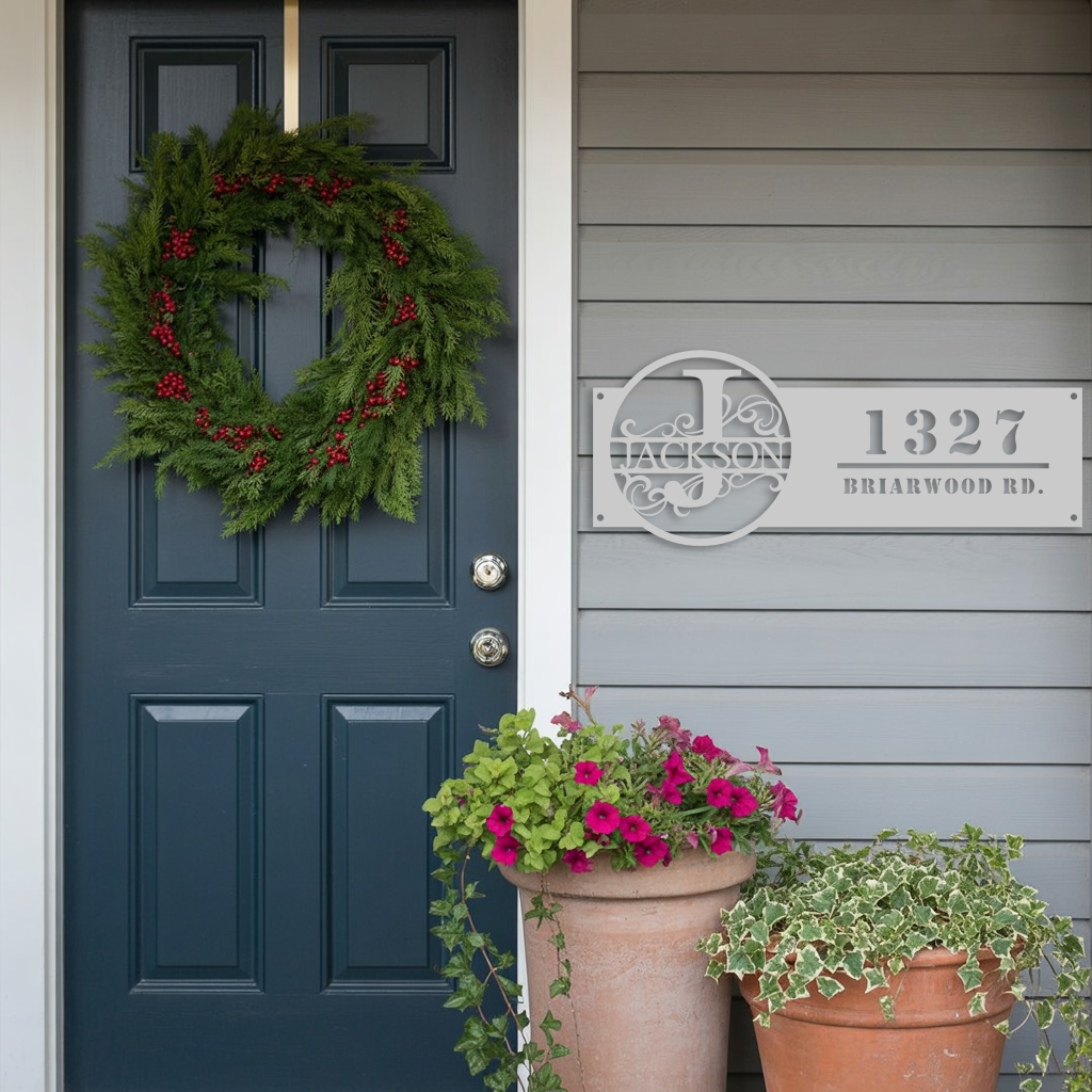 Monogram with Address