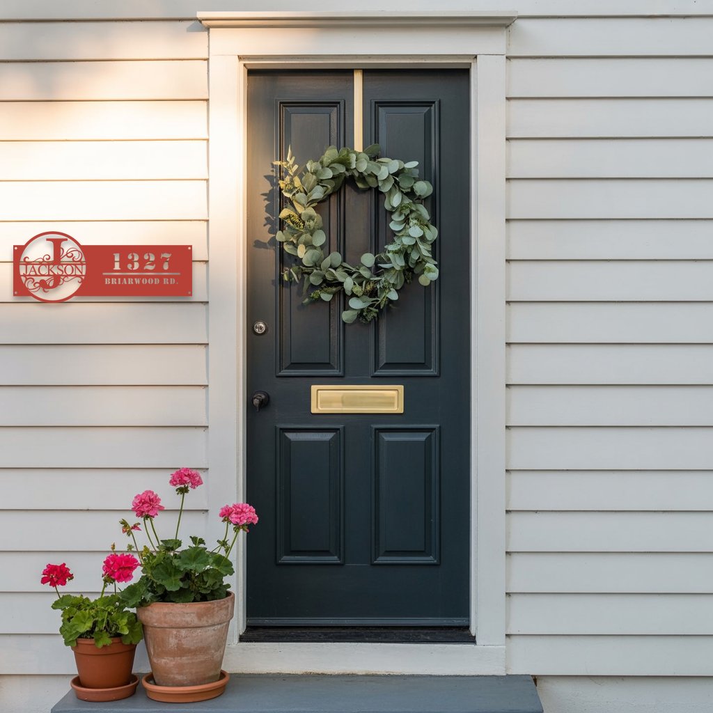 Monogram with Address