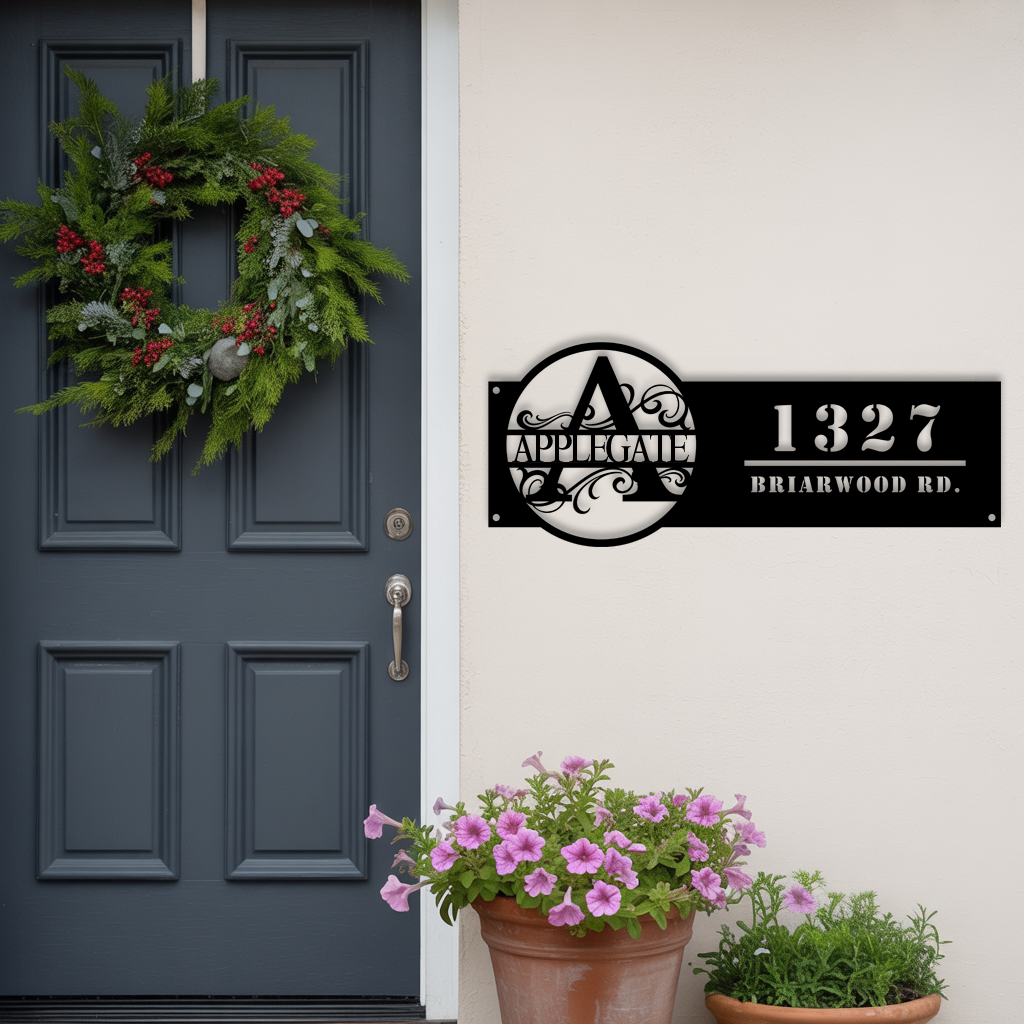 Monogram with Address