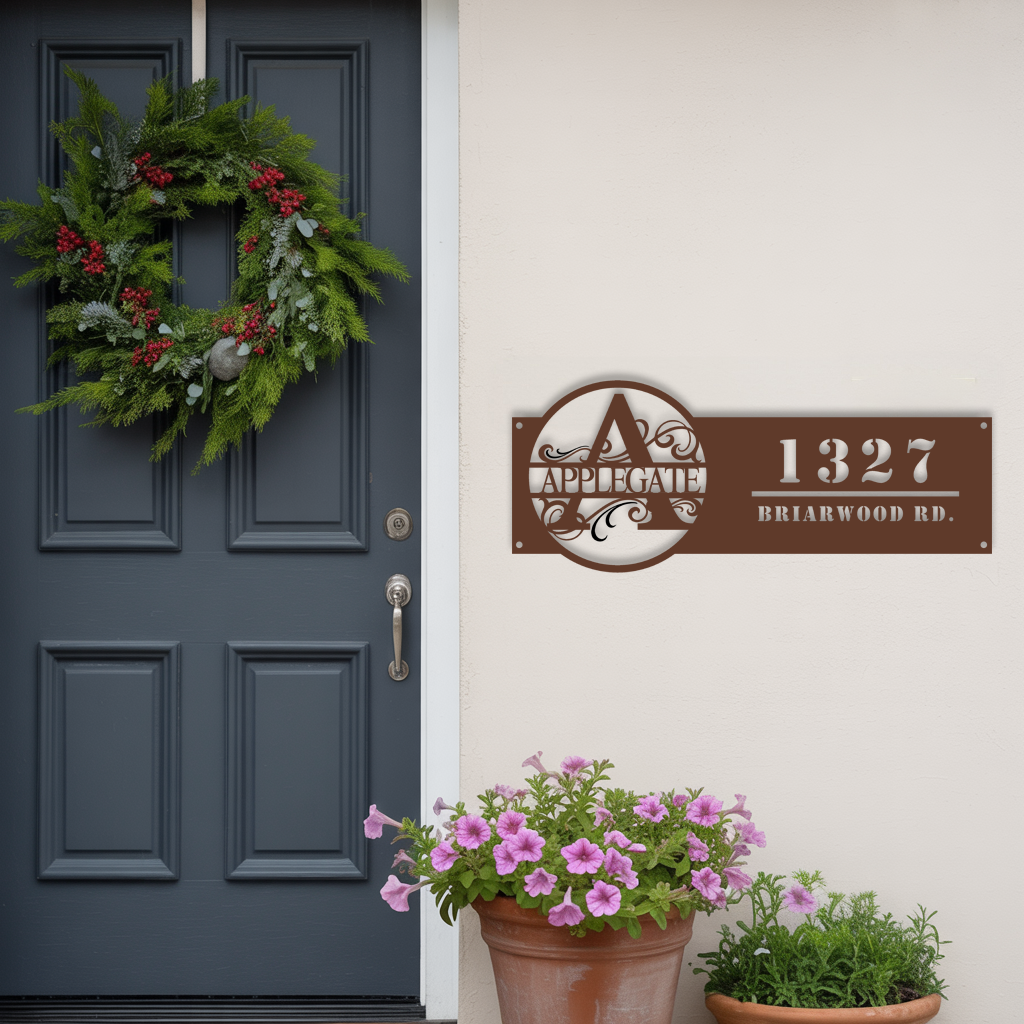 Monogram with Address