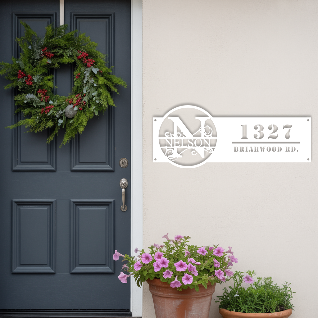 Monogram with Address