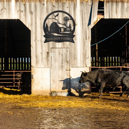 Personalized Farm Metal Sign