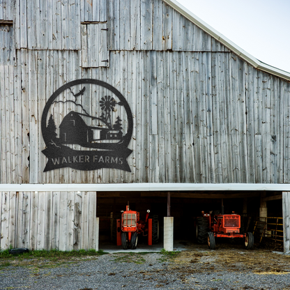 Personalized Farm Metal Sign