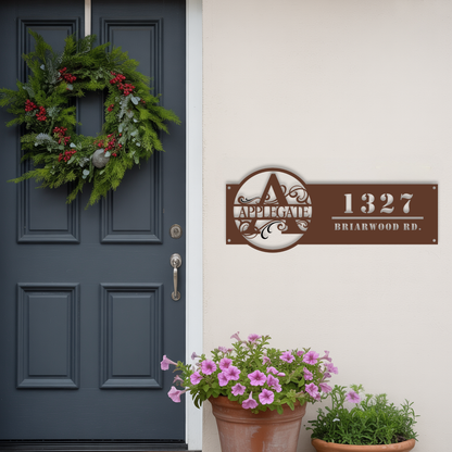 Monogram with Address