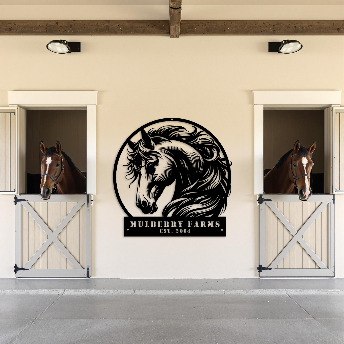 Personalized Horse Farm Sign