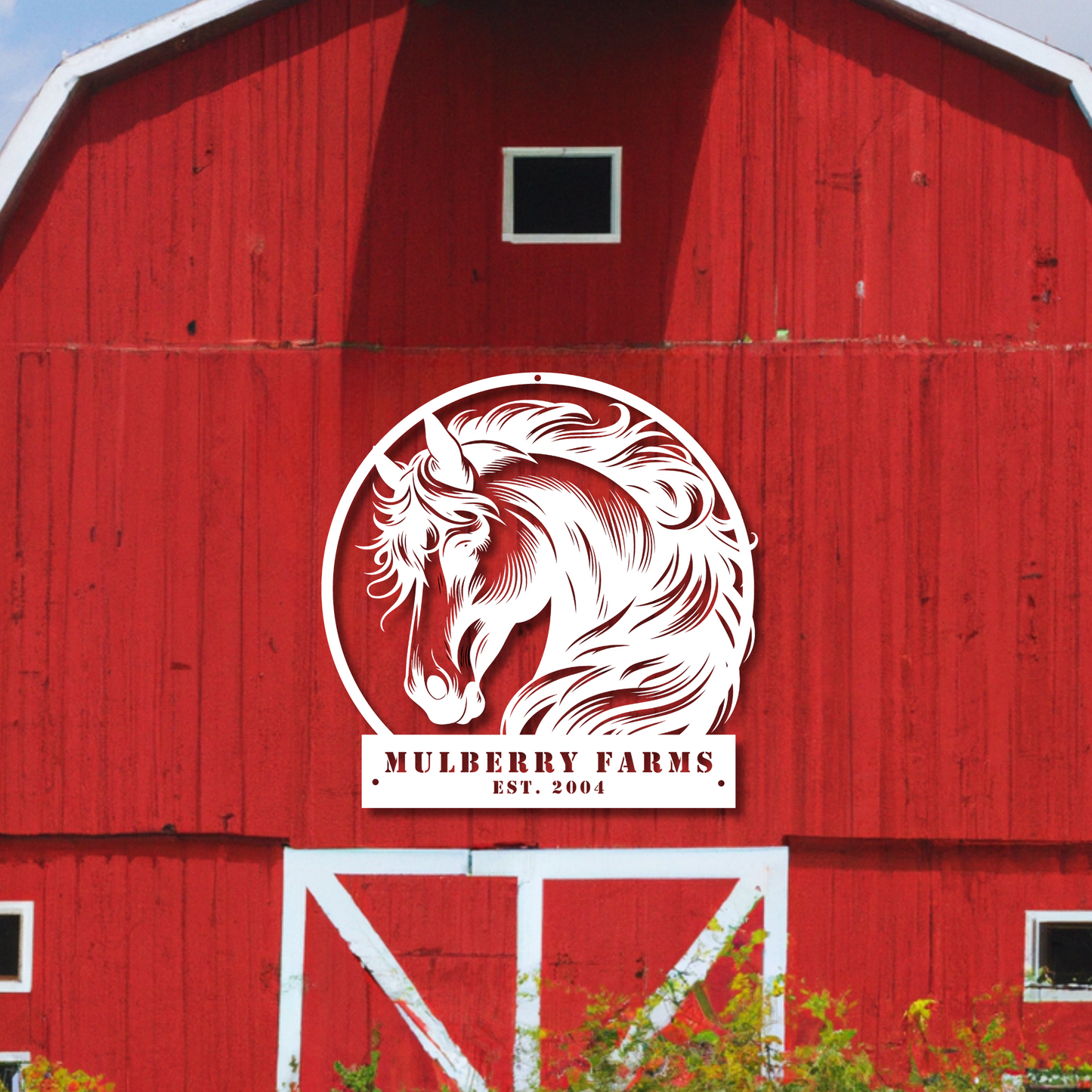 Personalized Horse Farm Sign