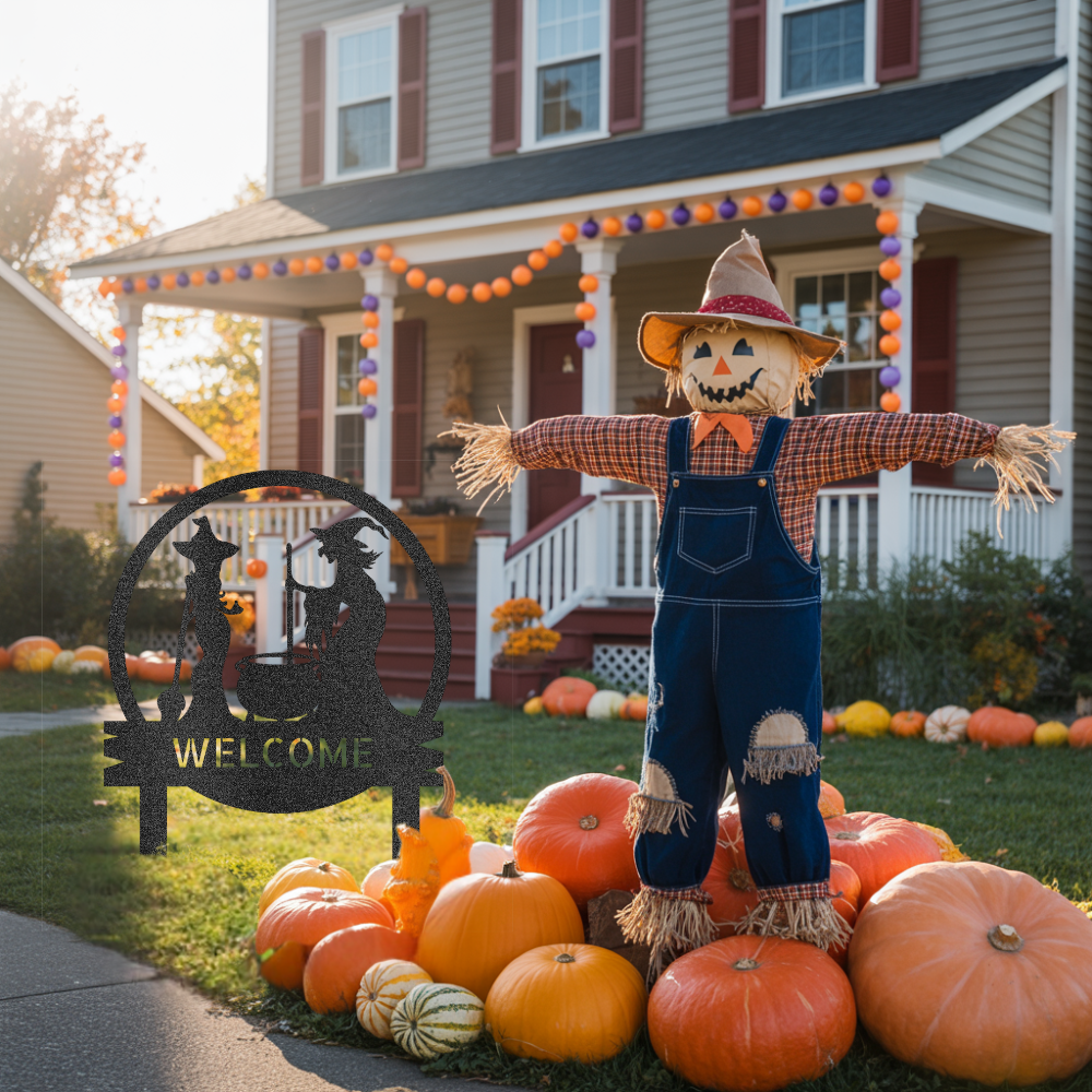 Witch Cauldron Personalized Metal Sign